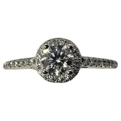 14 Karat White Gold Diamond Engagement Ring #13105