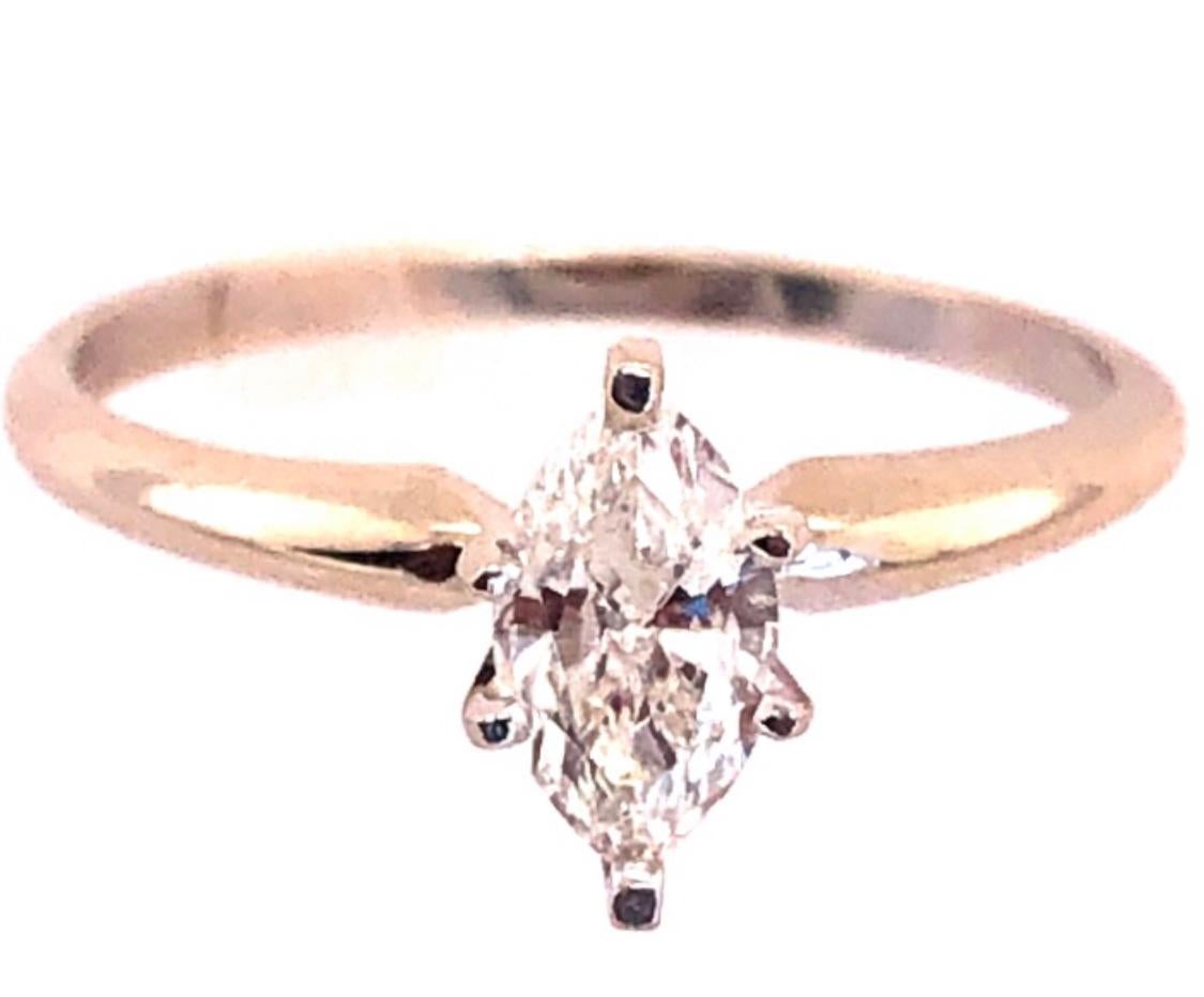 Modern 14 Karat White Gold Diamond Engagement Ring For Sale