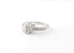 14 Karat White Gold Diamond Engagement Ring