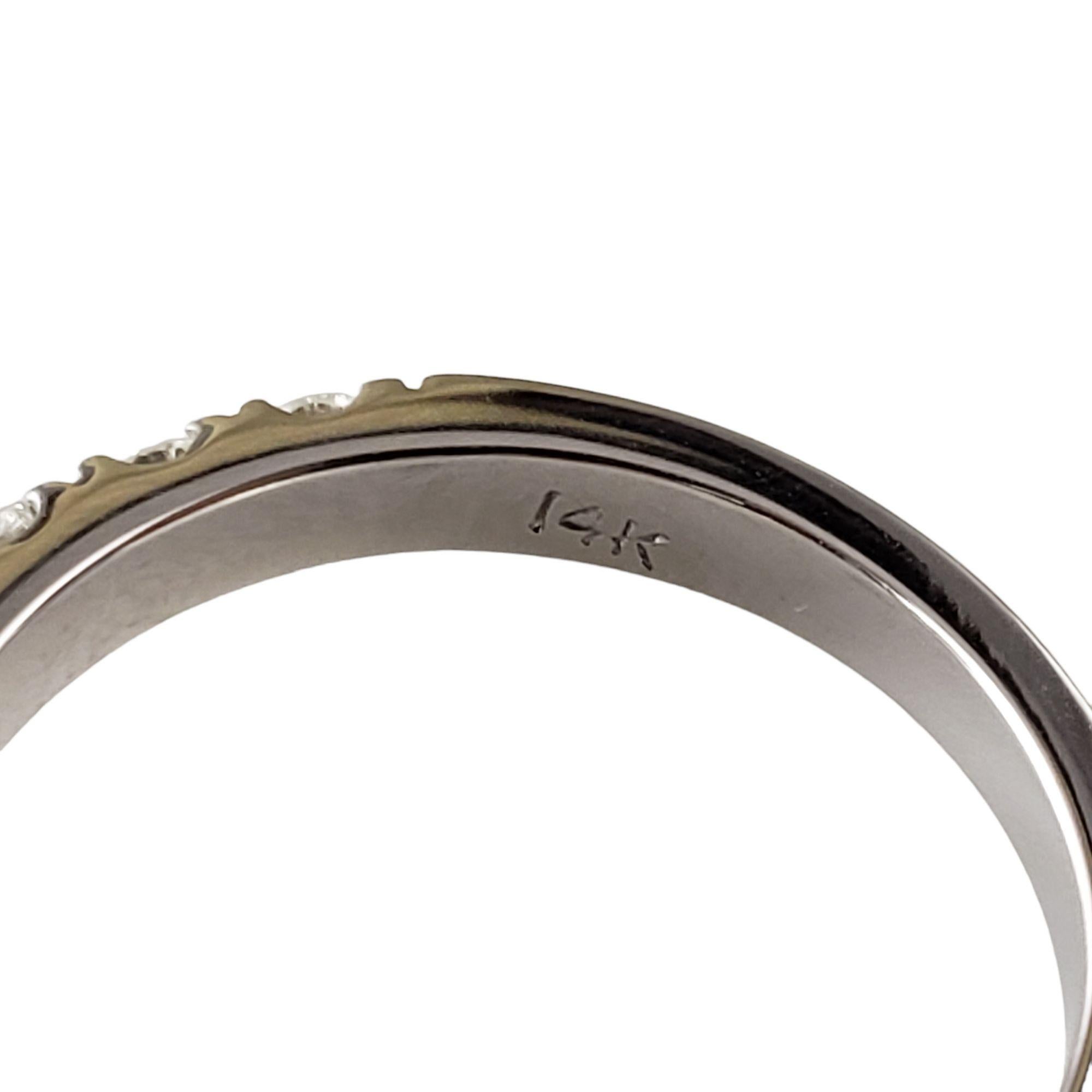 14 Karat White Gold Diamond Engagement Ring Size 8 #14905 For Sale 1
