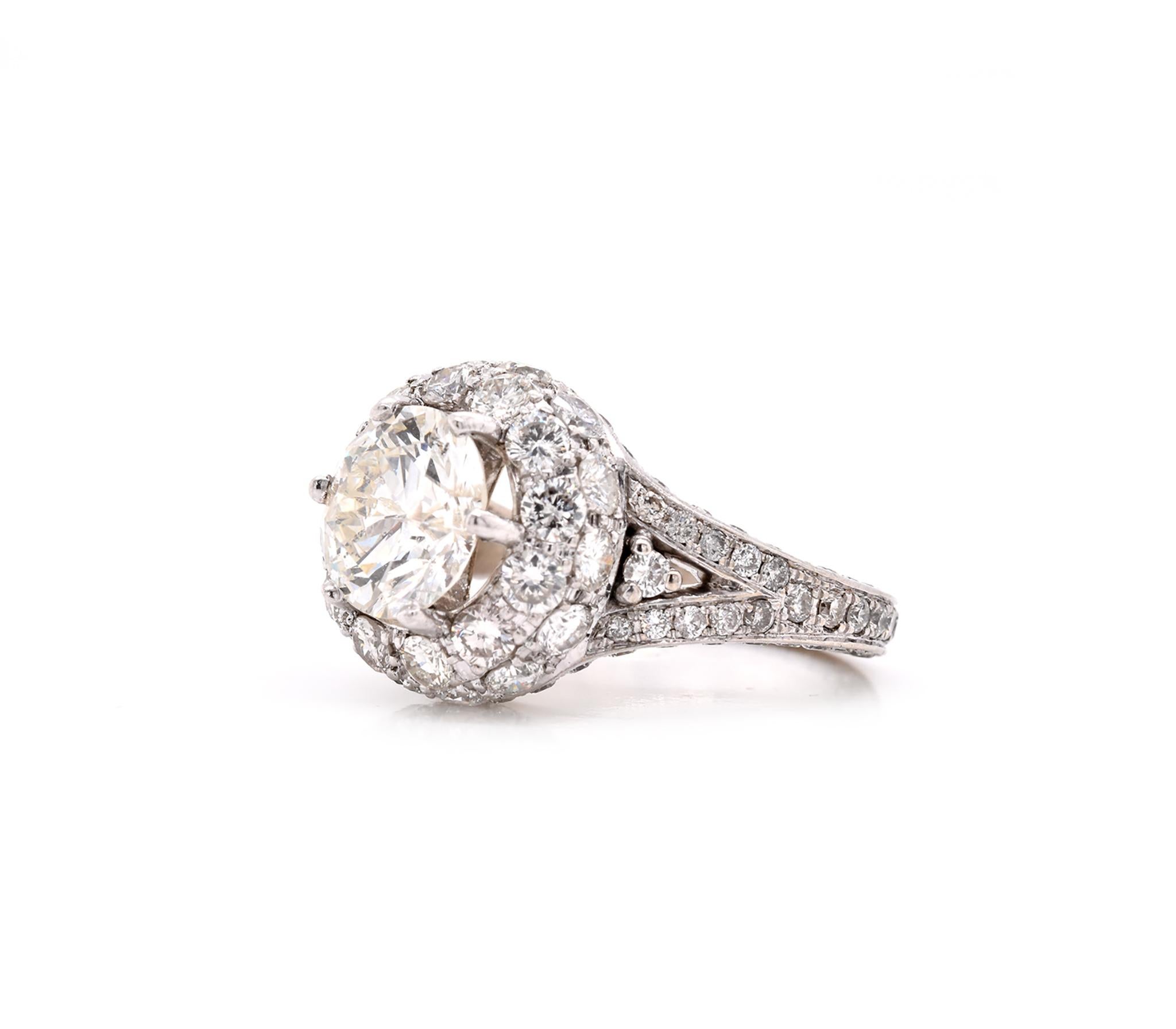 pave diamond engagement ring settings