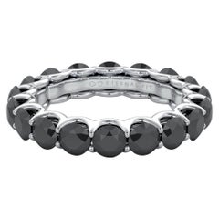 14 Karat White Gold Diamond Eternal Fit Eternity Band Features 5.27 Carat