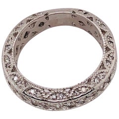 14 Karat Weißgold Diamant Eternity Anniversary Ring Ehering 2,00 TDW