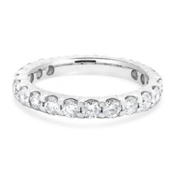 14 Karat White Gold Diamond Eternity Band