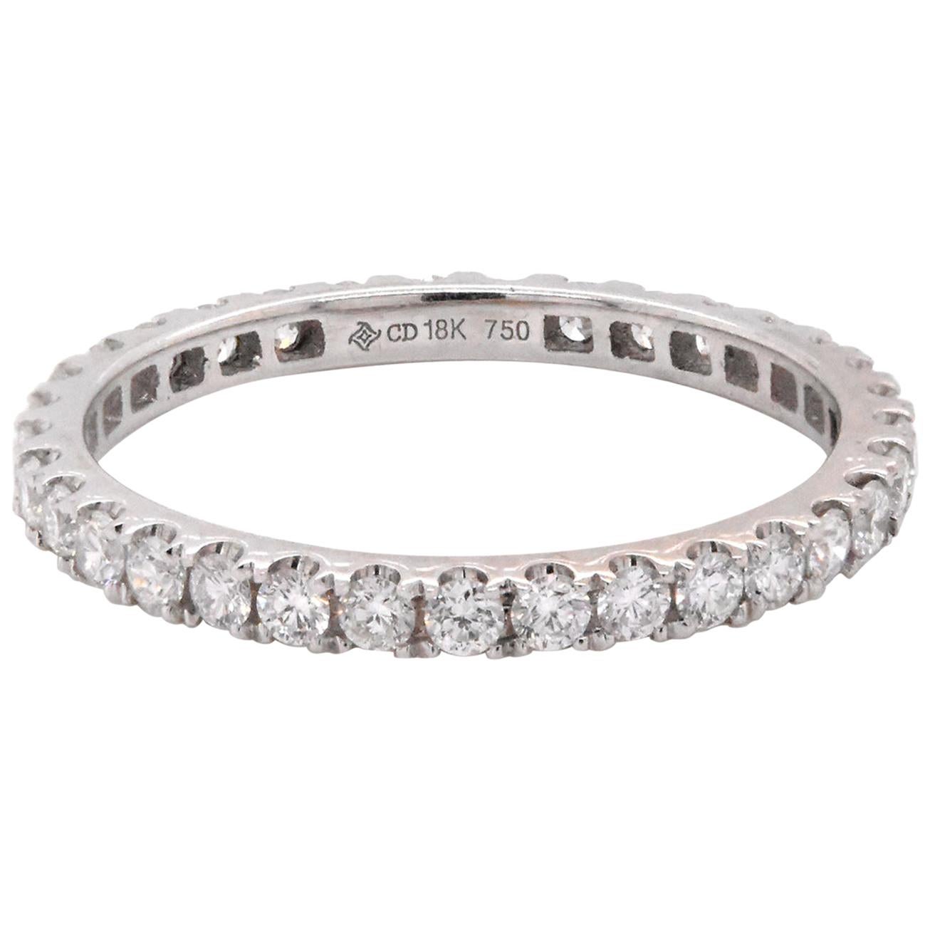 14 Karat White Gold Diamond Eternity Band