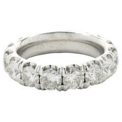 14 Karat White Gold Diamond Eternity Band