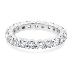 14 Karat White Gold Diamond Eternity Band