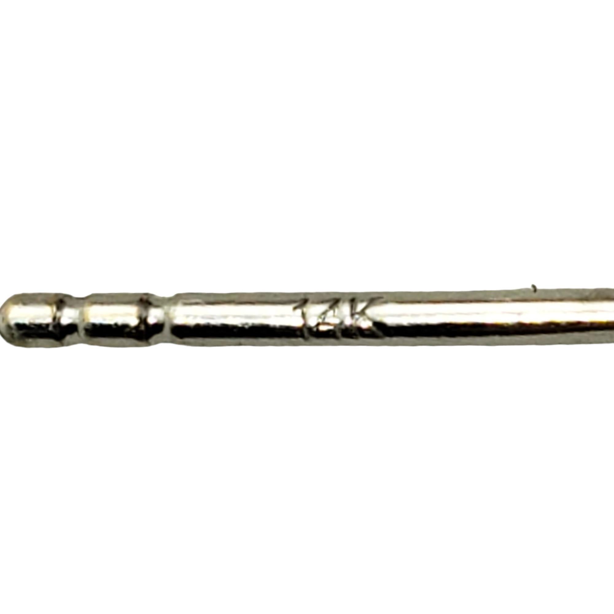 14 Karat White Gold Diamond Eternity Circle Earrings #18361 For Sale 1