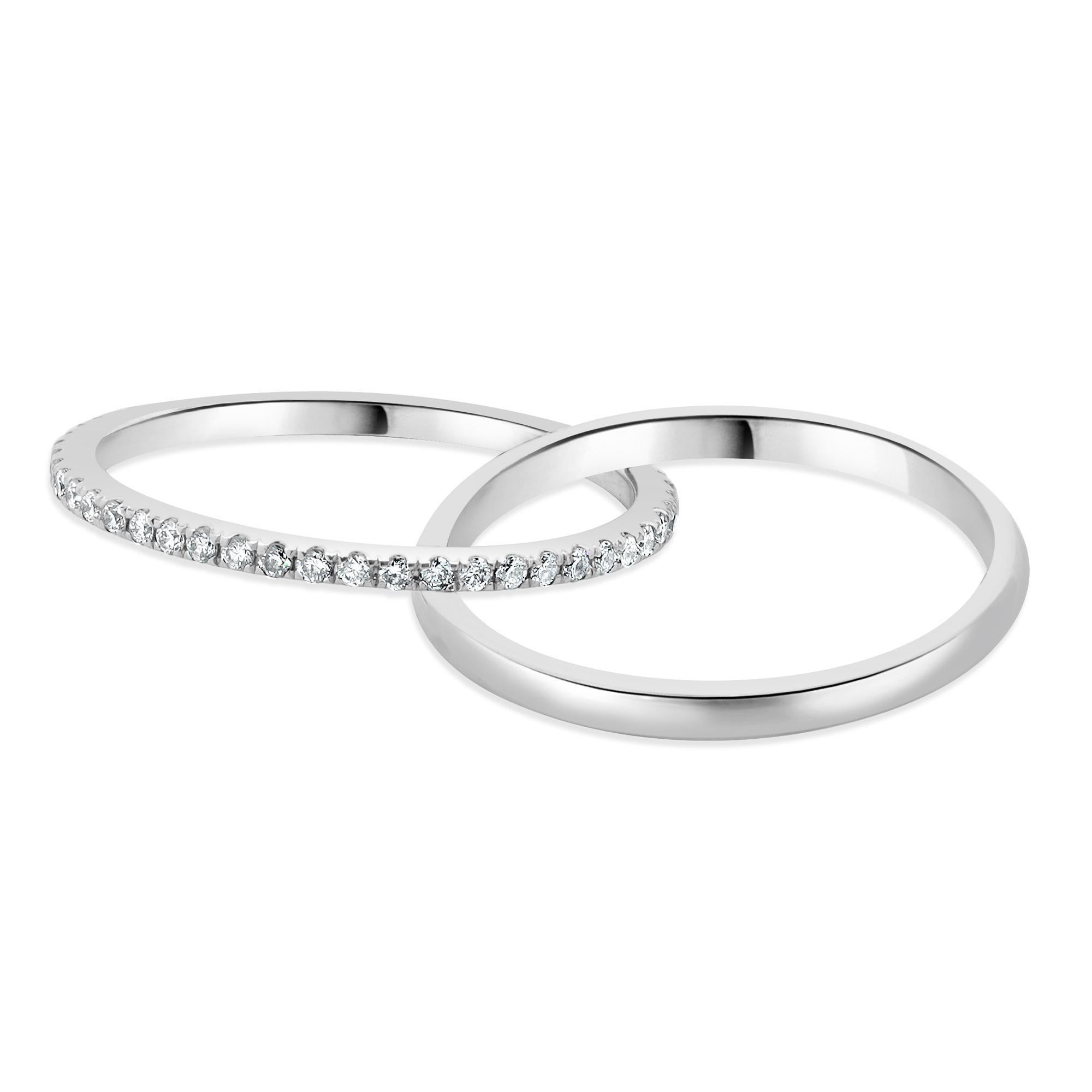 Anillo Rodante Eternidad Diamante Oro Blanco 14 Kilates en Excelente estado para la venta en Scottsdale, AZ