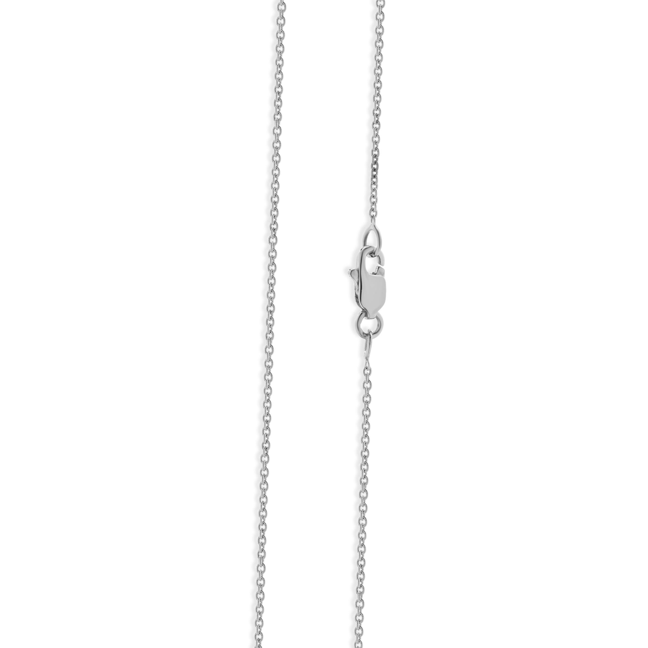 14k WG Diamond, Garnet, Blue Topaz, Citrine, and Pearl Heart Drop Necklace In Excellent Condition For Sale In Scottsdale, AZ