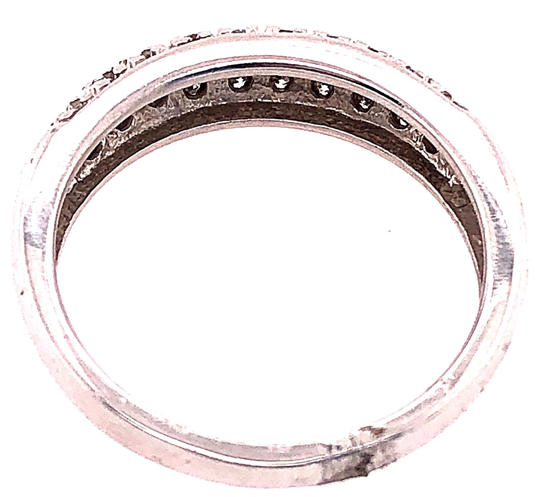 14 Karat Weißgold Diamant-Halbjahrfeier-Ring Ehering Brautband für Damen oder Herren im Angebot