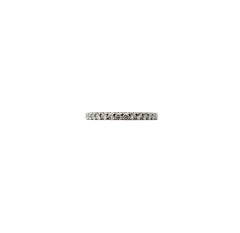 14 Karat White Gold Diamond Half Eternity Wedding Band Ring Size 7 #21450