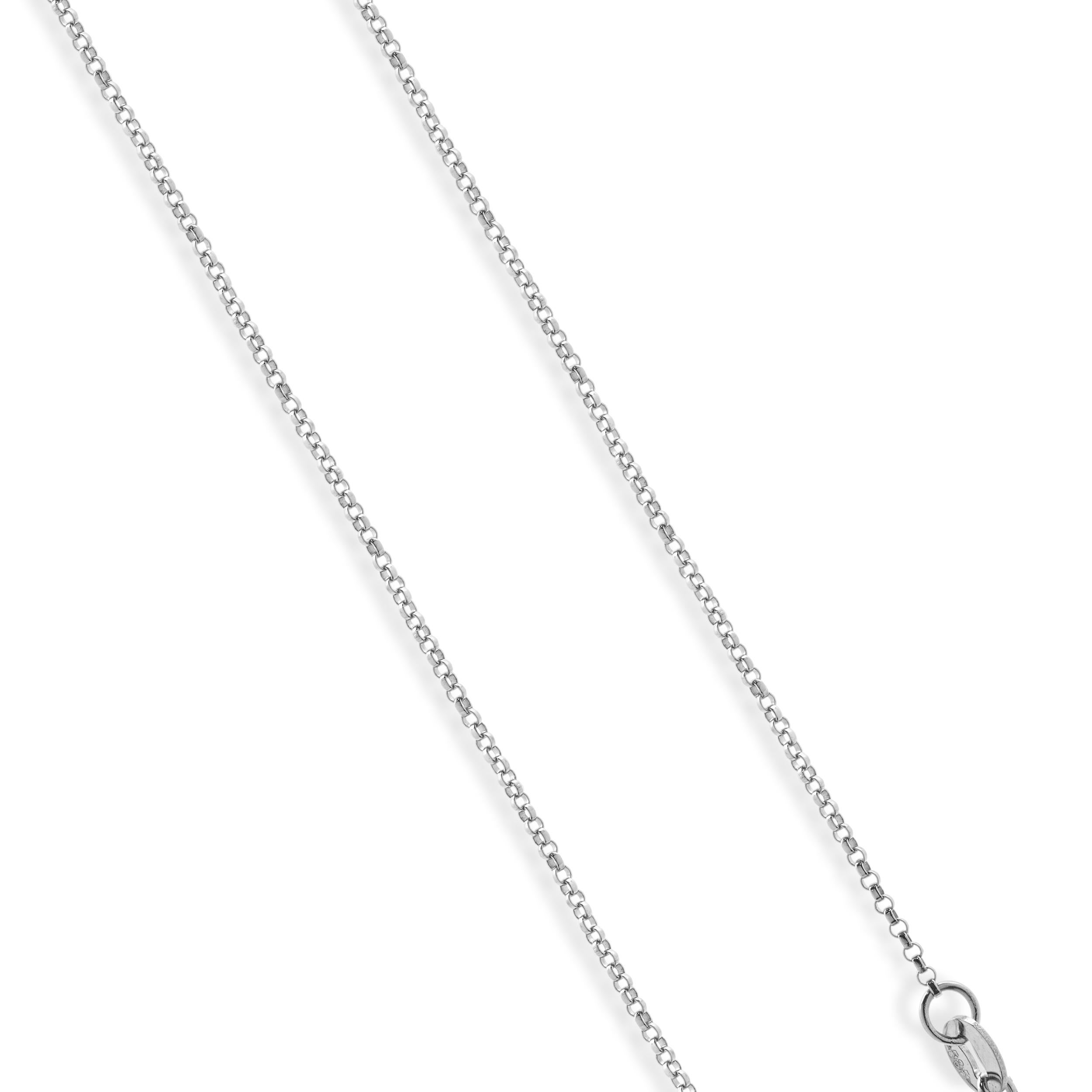 Collier Halo en or blanc 14 carats avec diamants Excellent état - En vente à Scottsdale, AZ