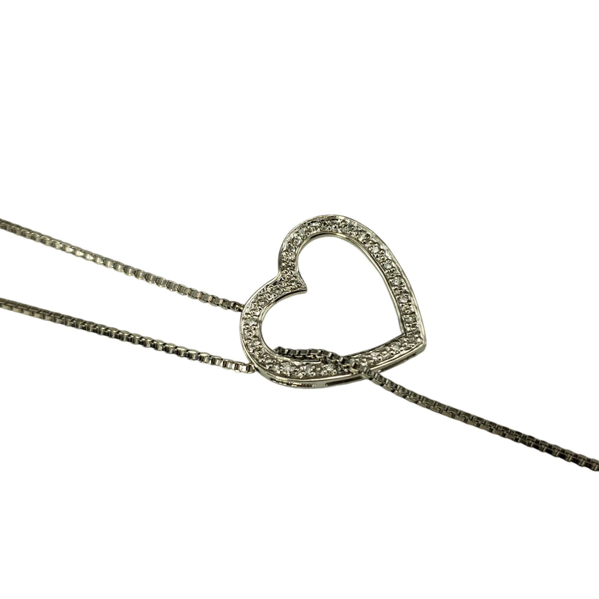 Contemporaneo Collana Lariat con diamanti in oro bianco 14 carati #18745 in vendita