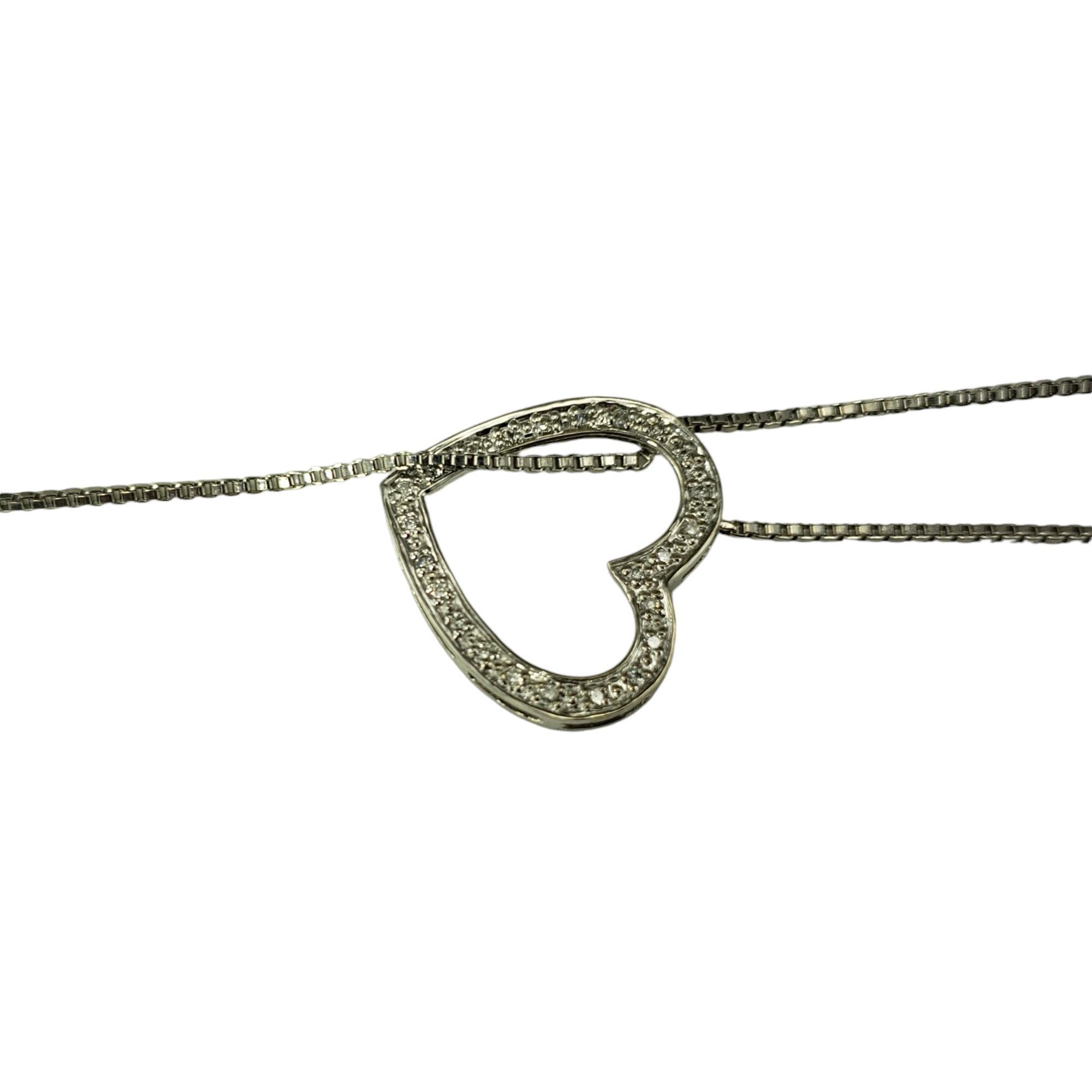 Taglio brillante Collana Lariat con diamanti in oro bianco 14 carati #18745 in vendita