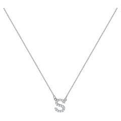 Collana S.S. White con diamante in oro bianco 14 carati