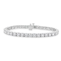 14 Karat White Gold Diamond Inline Tennis Bracelet