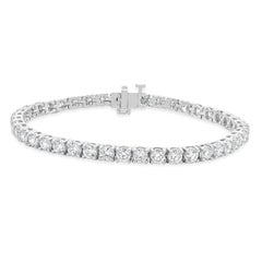 Bracelet tennis en or blanc 14 carats avec diamants en ligne