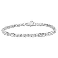 14 Karat White Gold Diamond Inline Tennis Bracelet