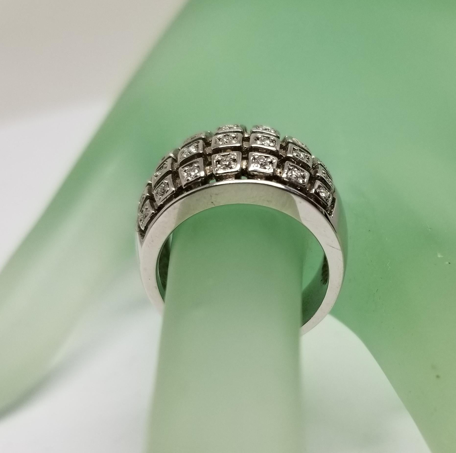 14 Karat White Gold Diamond 
