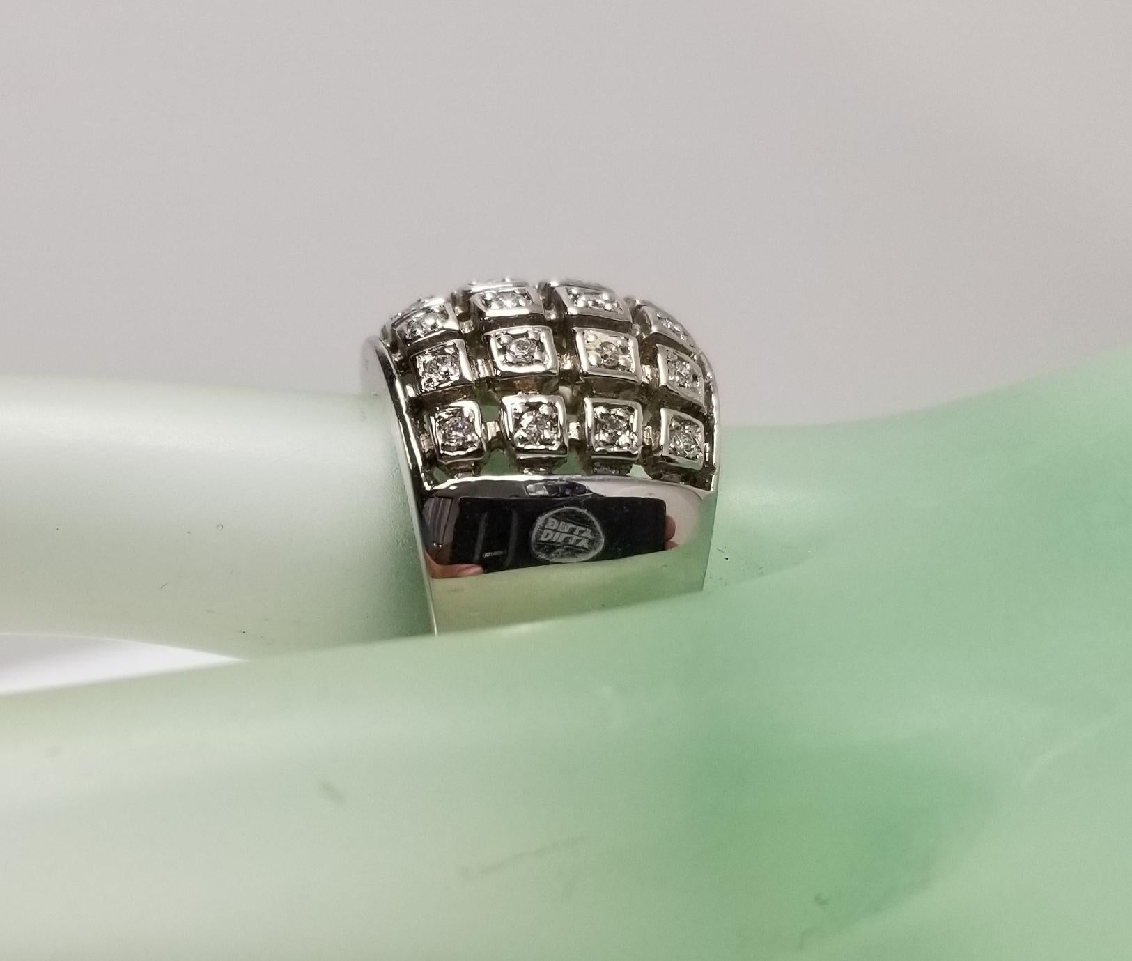 14 Karat White Gold Diamond 