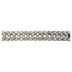 14 Karat White Gold Diamond Link Bracelet #18874