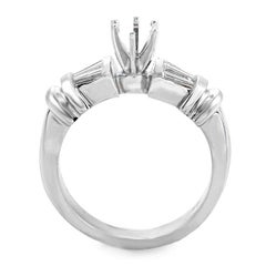 14 Karat White Gold Diamond Mounting Ring LBD-089403