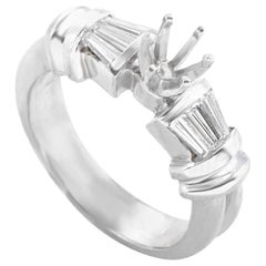 14 Karat White Gold Diamond Mounting Ring LBD-089403