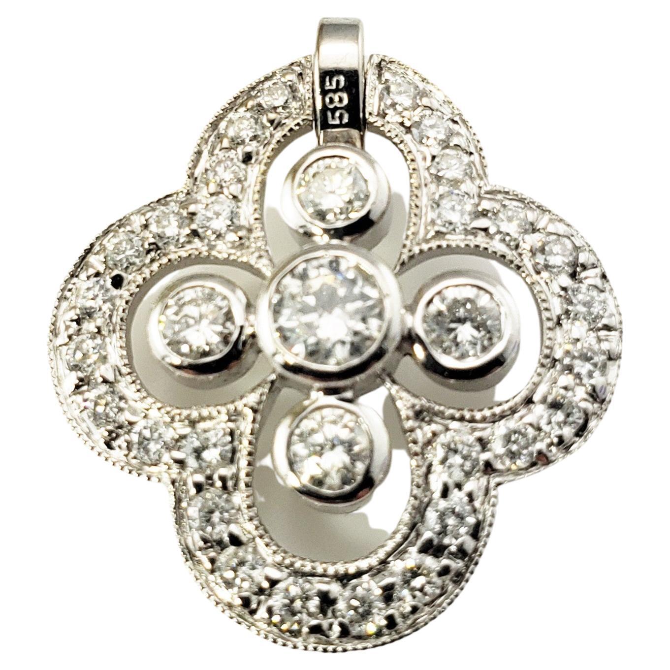 White Gold Bar Pendant main image 1