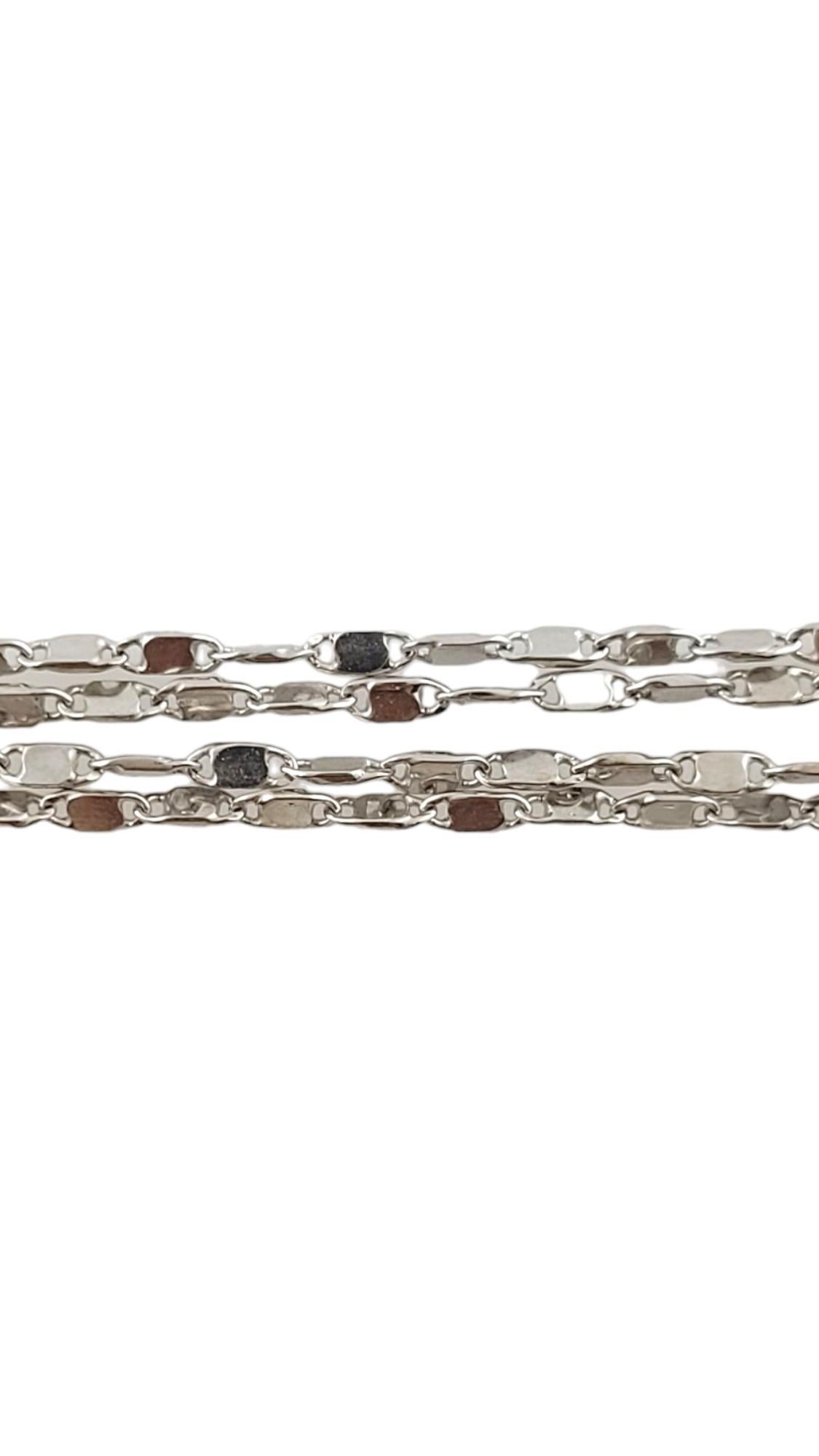 Women's 14 Karat White Gold Diamond Pendant Necklace #18112 For Sale