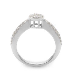 14 Karat White Gold Diamond Promise Ring