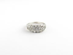 14 Karat Weißgold Diamantring mit Diamant