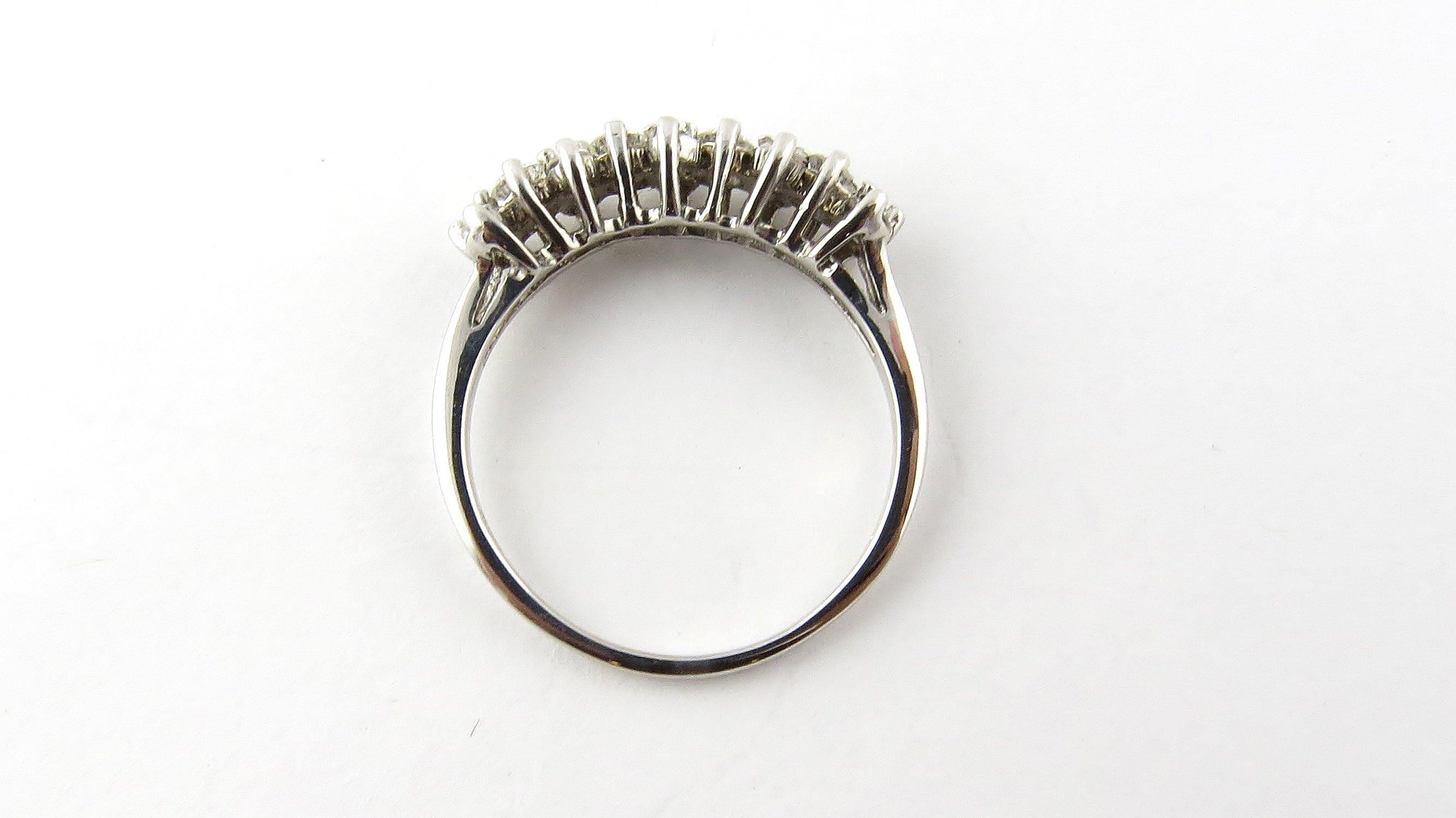 Women's 14 Karat White Gold Diamond Ring