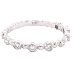 14 Karat White Gold Diamond Ring