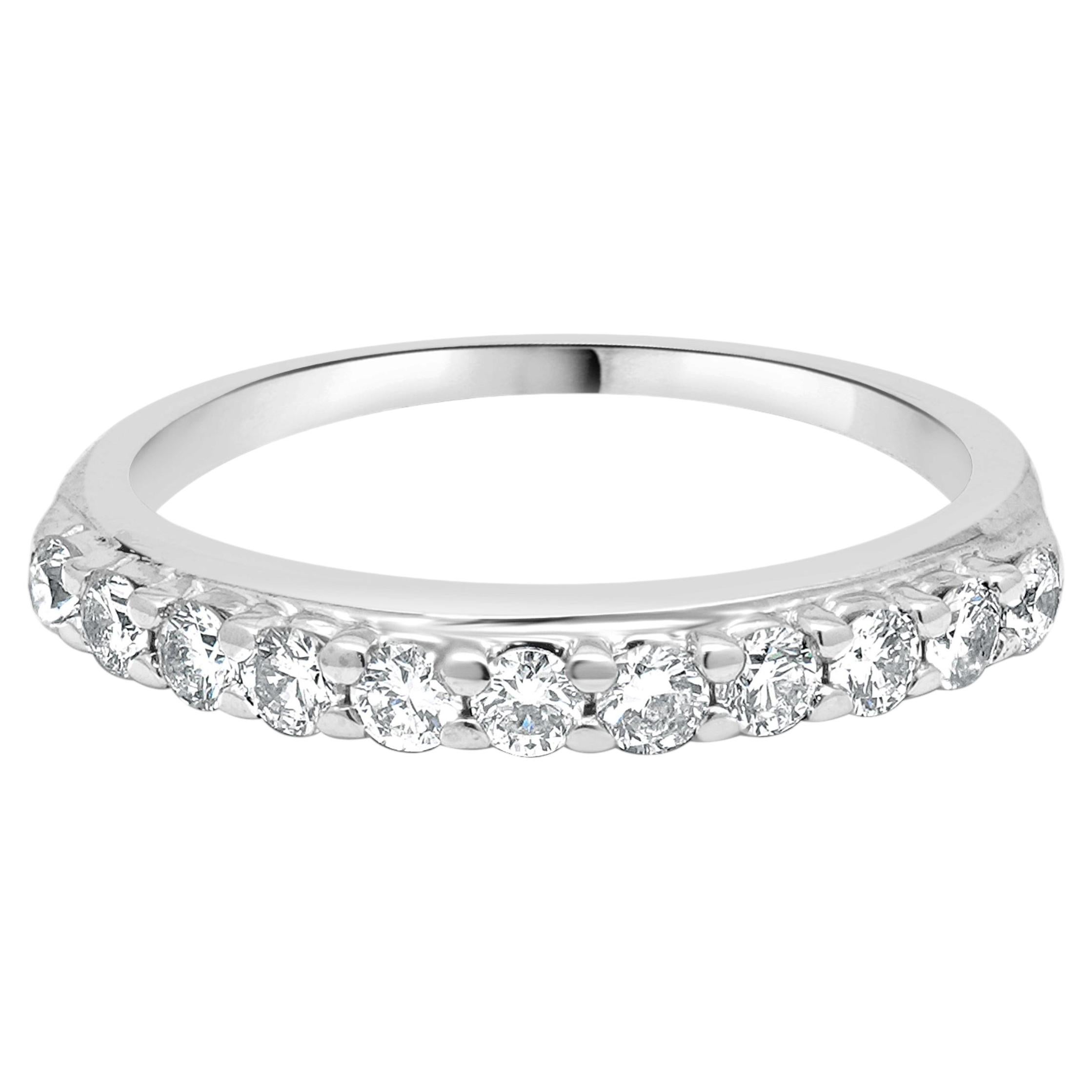 14 Karat White Gold Diamond Ring