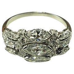 Anello con diamante in oro bianco 14 carati misura 8 certificato JAGi #21365