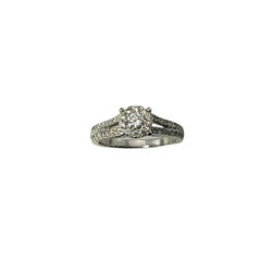 14 Karat White Gold Diamond Ring Size 9.25