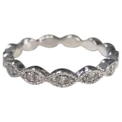 14 Karat White Gold Diamond Stack Able Eternity Ring