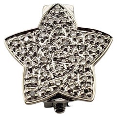 14 Karat White Gold Diamond Star Pendant