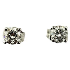 Orecchini con diamanti in oro bianco 14 carati #18485
