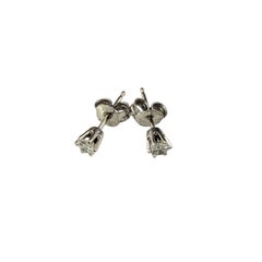 14 Karat Weißgold Diamant-Ohrstecker #22206