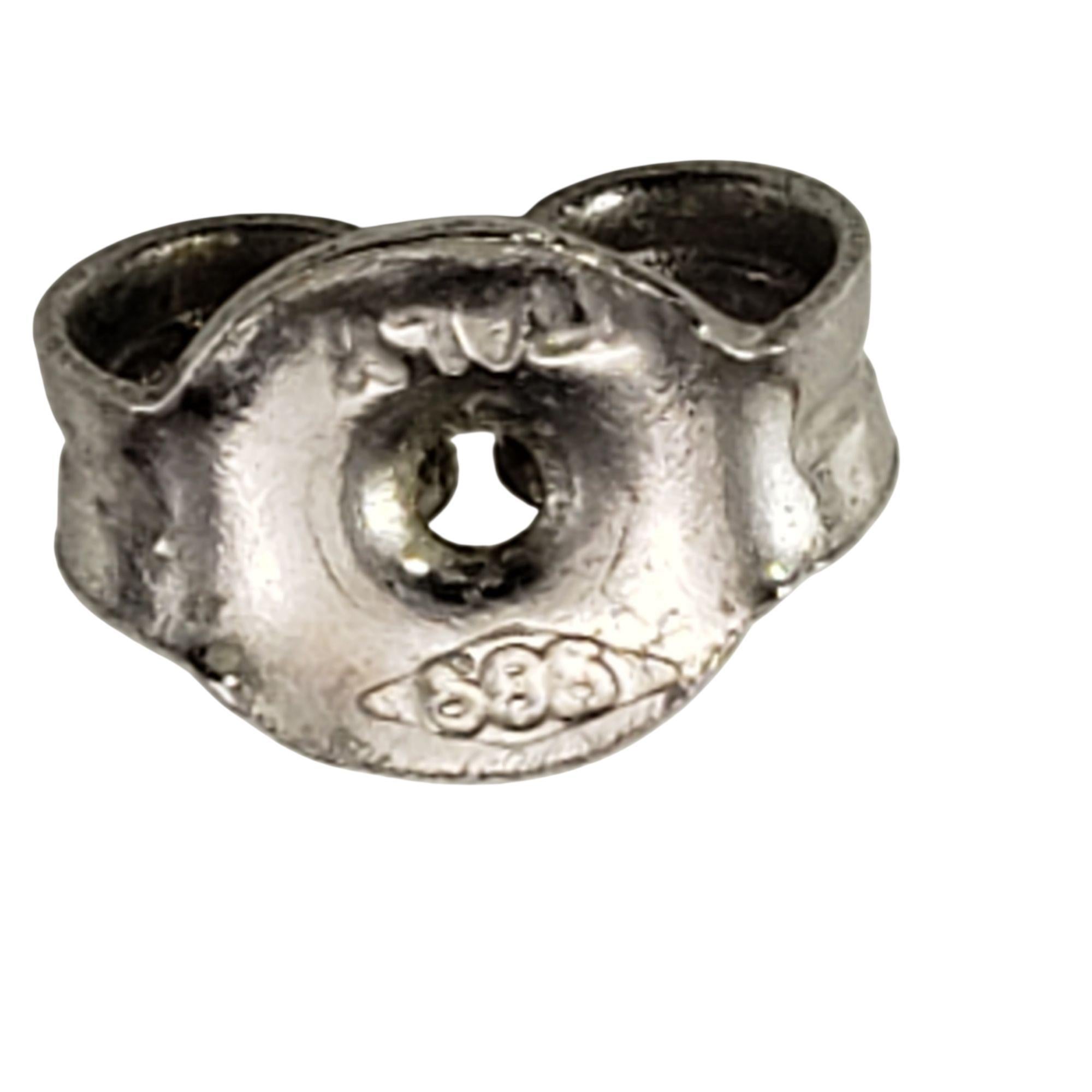 14 Karat Weißgold Diamant-Ohrstecker #22206 Damen im Angebot