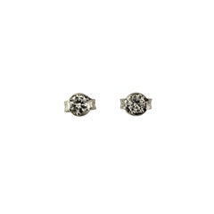 14 Karat Weißgold Diamant-Ohrstecker #22206