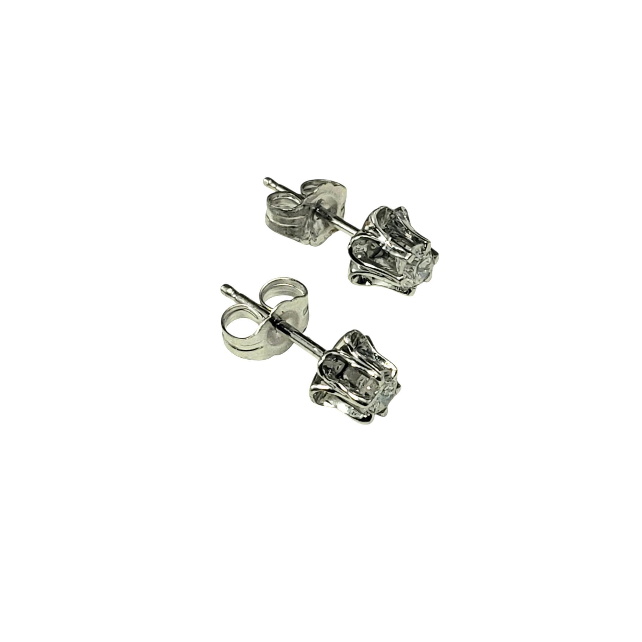 Taglio brillante Orecchini con diamanti in oro bianco 14 carati #22310 in vendita