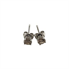 14 Karat White Gold Diamond Stud Earrings .50 tcw.