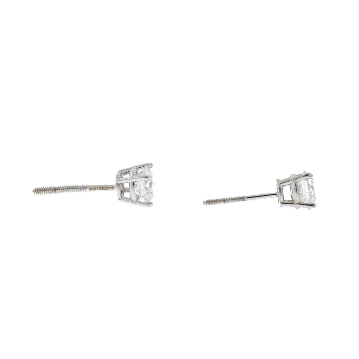 Company-N/A
Style-Diamond Stud Earrings
Metal-14k White Gold
Stones-Diamonds Approx. .99 Cts TW
Weight-.61 G 
Includes-Stud Only
SKU9081-1NTE