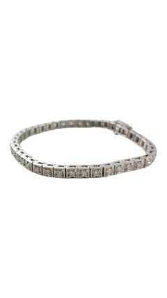 14 Karat White Gold Diamond Tennis Bracelet 2.5 TCW. #16966