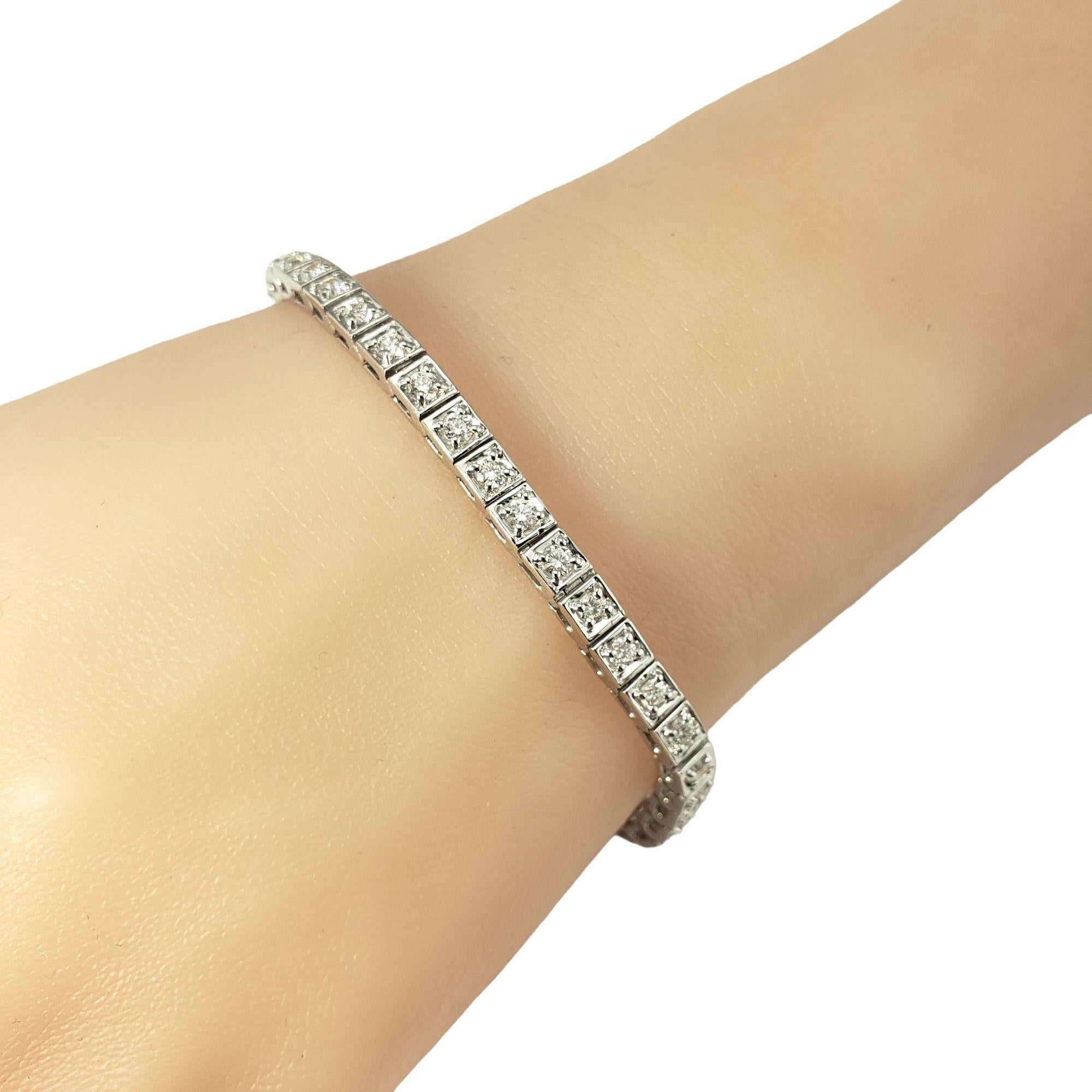 14 Karat Weißgold Diamant-Tennisarmband 2,5 TCW. Damen