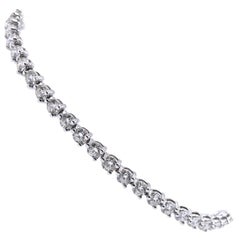 14 Karat White Gold Diamond Tennis Bracelet