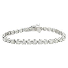 14 Karat White Gold Diamond Tennis Bracelet